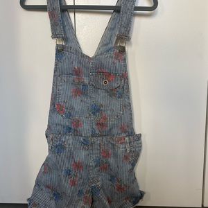 Free people overalls with floral print US2